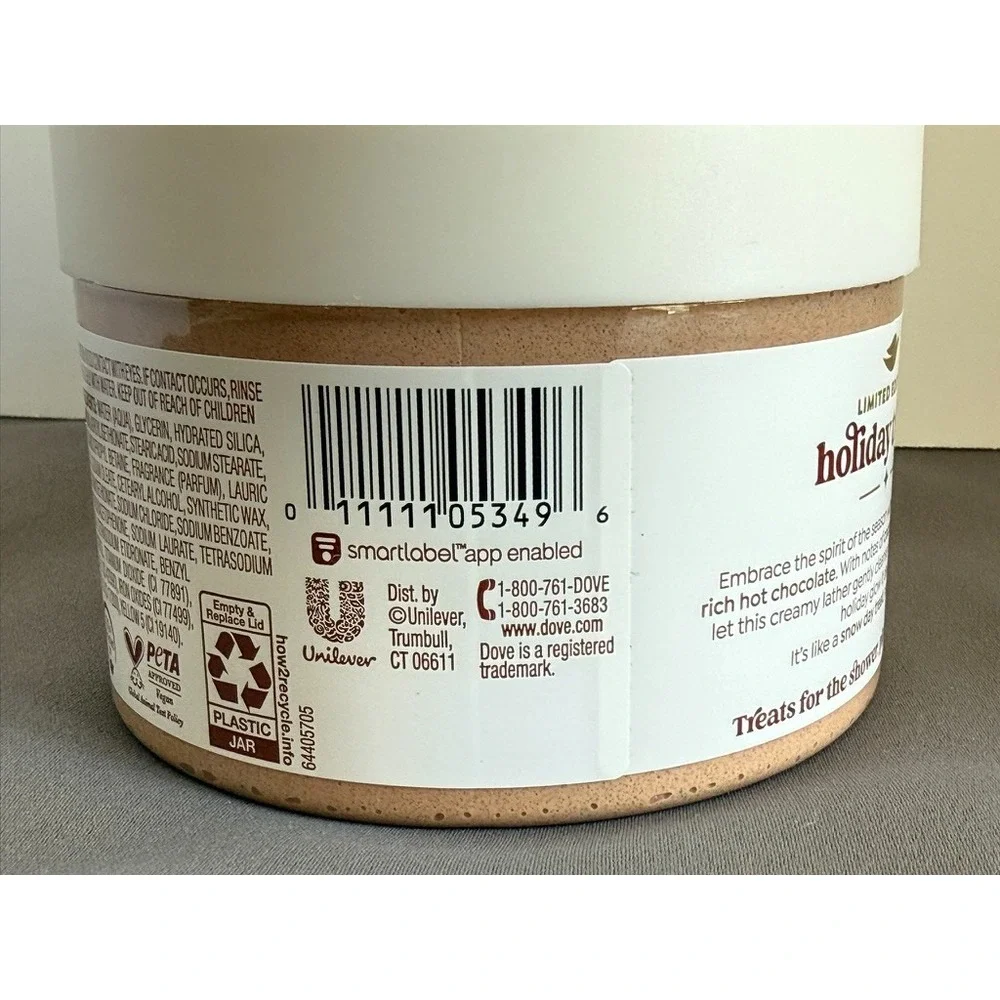 Set of 2 Dove HOT COCOA SWIRL Limited Edition Body Scrub 10.5 oz Holidays Winter